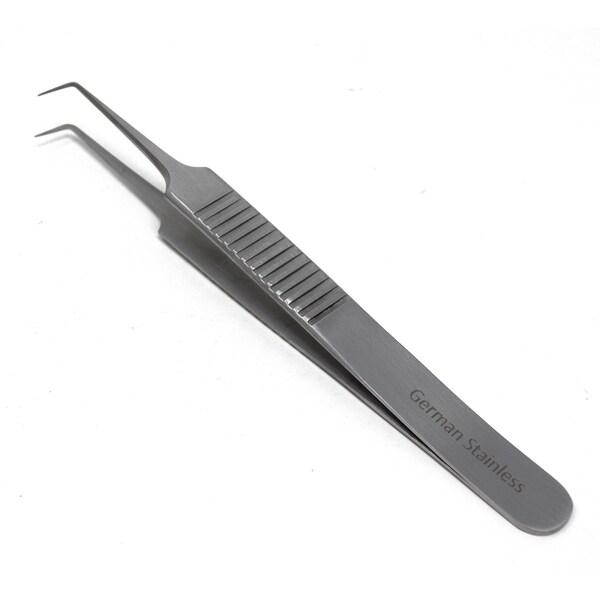 A2Z Scilab Stainless Steel Watch Jewelery Repair Right Angle Tweezers Ridged Grip A2Z-ZR283 - main